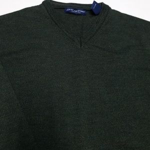 John Ashford Wool Sweater Wool Green Size M